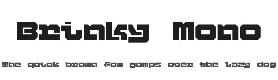 Brinky Mono by Maksym Kobuzan โ Display Font