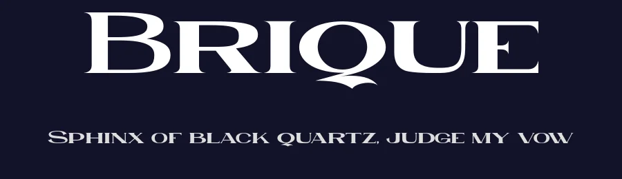 Brique by Henta Zkhr — Serif Font — thumbnail 2