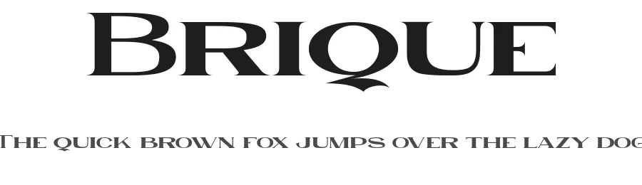 Brique by Henta Zkhr — Serif Font