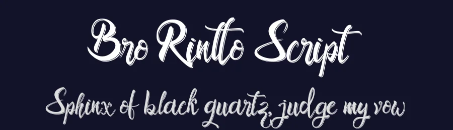 Bro Rintto Script by Arif Dwi — Script Handwritten Font — thumbnail 2