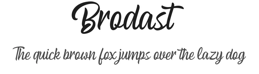 Brodast by Dida Ahluddin — Script Handwritten Font