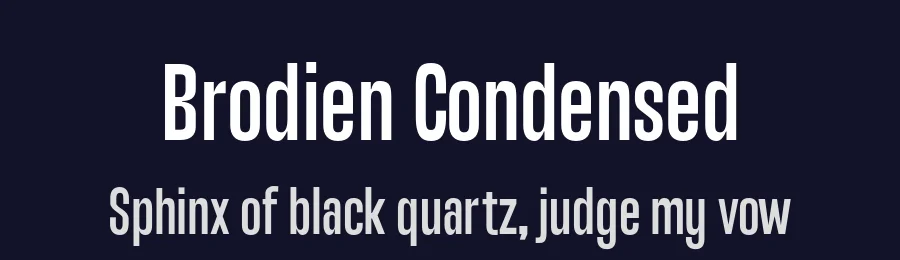 Brodien Condensed by Yukita Creative, Abdul Artega — Sans Serif Font — thumbnail 2