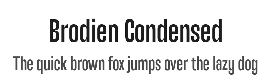 Brodien Condensed by Yukita Creative, Abdul Artega — Sans Serif Font