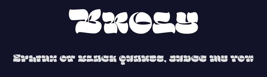 Broly by Bangkit Tri Setiadi — Display Font — thumbnail 2