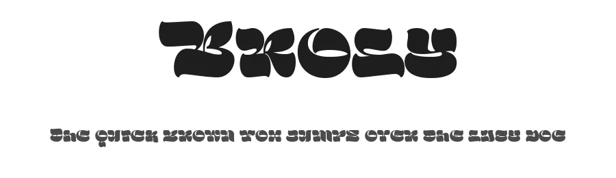 Broly by Bangkit Tri Setiadi — Display Font