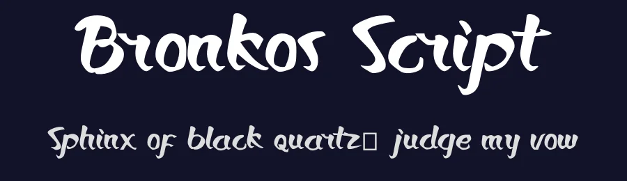 Bronkos Script — Script Handwritten Font — thumbnail 2