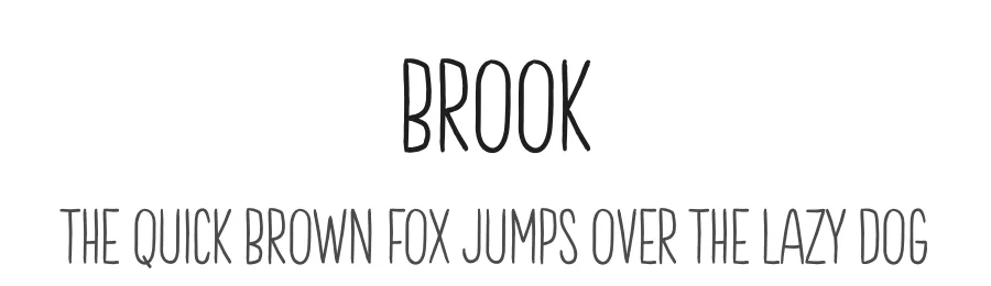 Brook by Wahyu Rahmawan — Script Handwritten Font