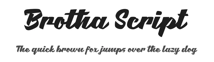 Brotha Script by Khurasan — Script Handwritten Font