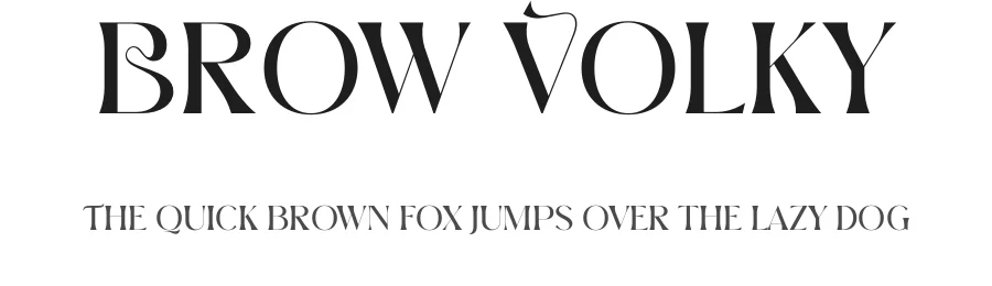 Brow Volky by Heru Utama Putra — Serif Font