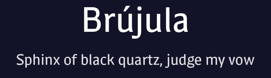 Brújula by Cris R Hernández, Luis Valencia Cordova, Adriana Garcidueñas Villalobos, Liliana Cerdio, Mara Osman, Tatiana Tavarez — Sans Serif Font — thumbnail 2