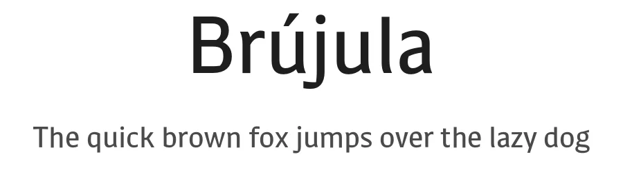 Brújula by Cris R Hernández, Luis Valencia Cordova, Adriana Garcidueñas Villalobos, Liliana Cerdio, Mara Osman, Tatiana Tavarez — Sans Serif Font
