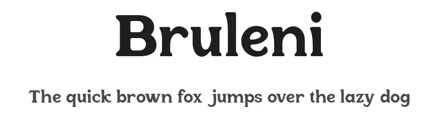 Bruleni by Say Studio — Display Font