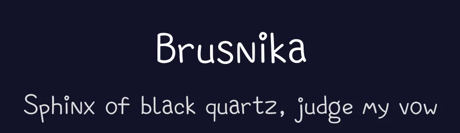 Brusnika by Ivan Lisichkin — Script Handwritten Font — thumbnail 2