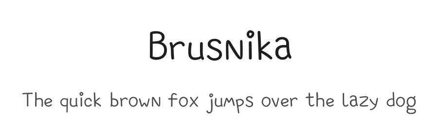 Brusnika by Ivan Lisichkin — Script Handwritten Font