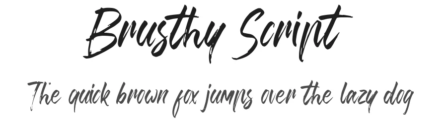 Brusthy Script by Ardyanatypes — Script Handwritten Font
