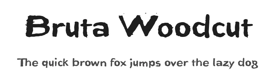 Bruta Woodcut by Ingo Zimmermann — Script Handwritten Font