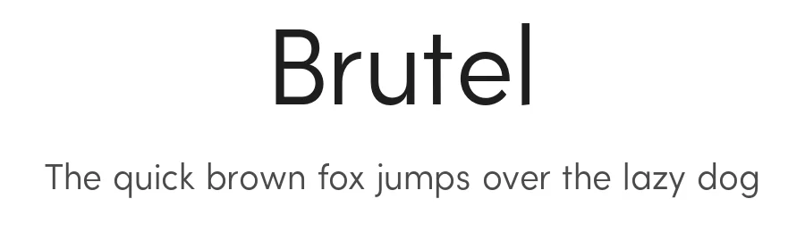 Brutel by iordanis passas — Sans Serif Font