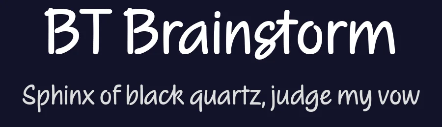 BT Brainstorm by Quang N. Ngo — Script Handwritten Font — thumbnail 2