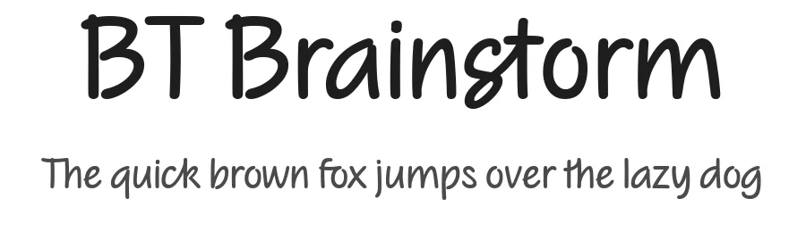 BT Brainstorm by Quang N. Ngo — Script Handwritten Font