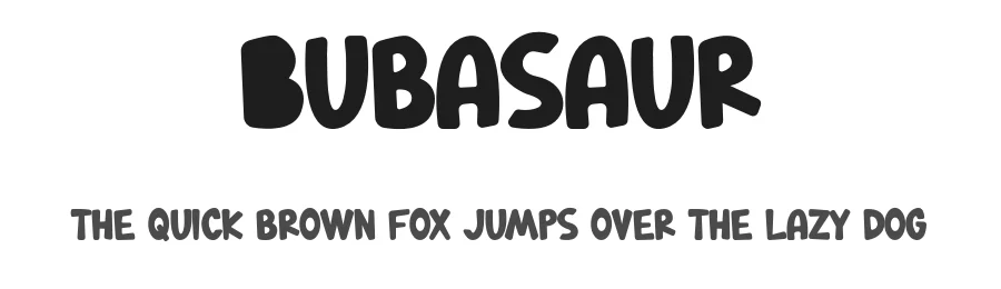 Bubasaur by Tokopress Team — Display Font