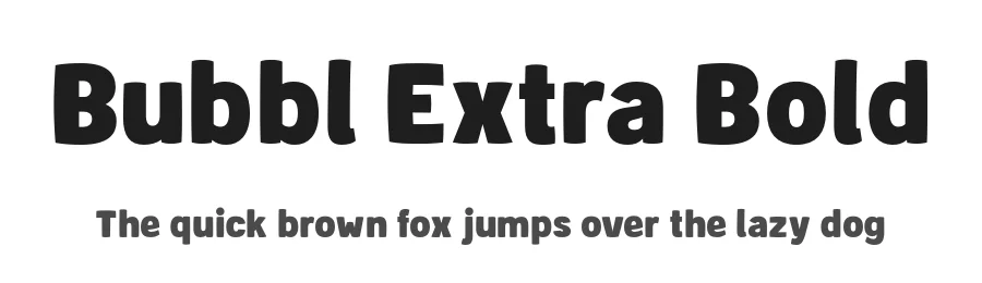 Bubbl Extra Bold by rotenaple — Sans Serif Font