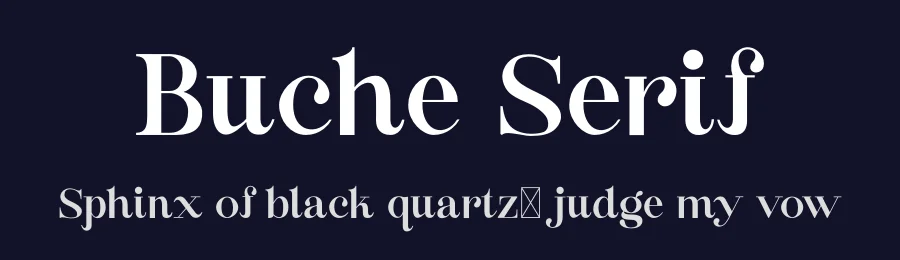 Buche Serif by Nicho Christian — Serif Font — thumbnail 2