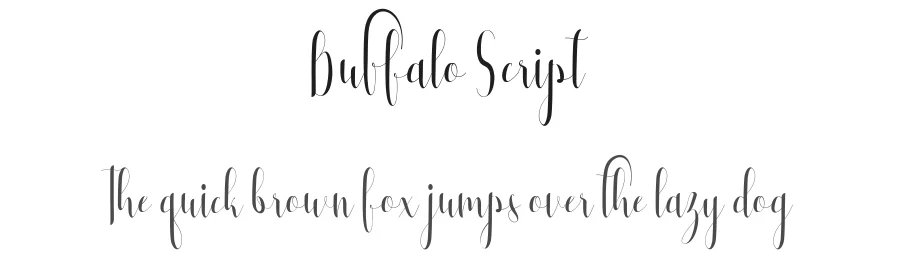 Buffalo Script by triotone — Script Handwritten Font