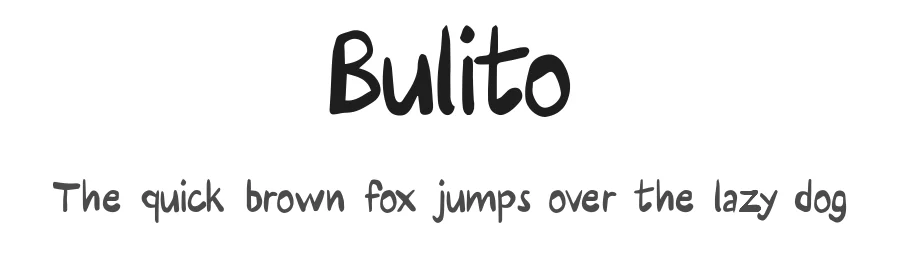 Bulito by Andrijana Stankovic — Script Handwritten Font