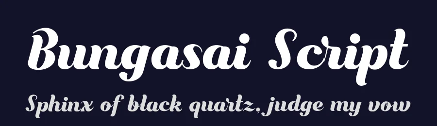 Bungasai Script — Script Handwritten Font — thumbnail 2