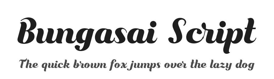 Bungasai Script — Script Handwritten Font
