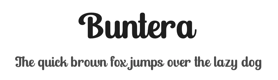 Buntera by Lettersweet — Script Handwritten Font