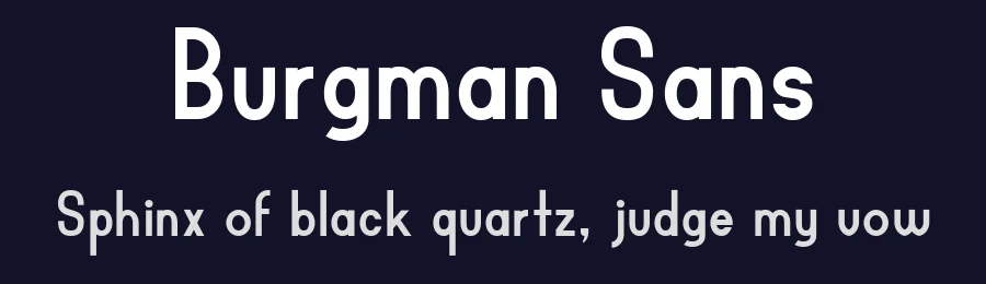 Burgman Sans by Aron Farsang — Sans Serif Font — thumbnail 2