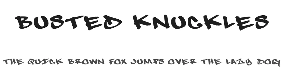 Busted Knuckles by Chrsi Stain β Script Handwritten Font