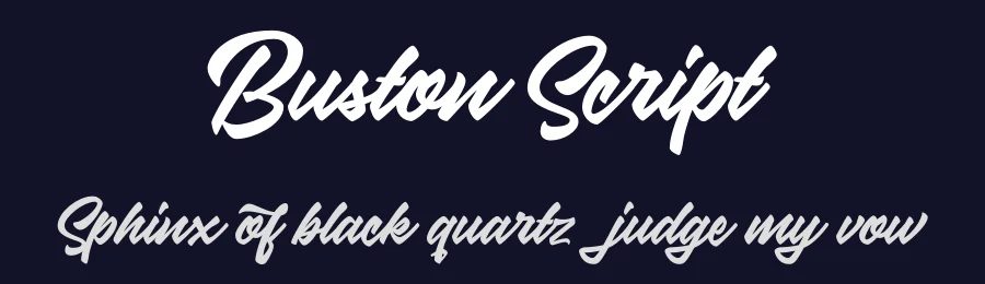 Buston Script by Hendra Maulia — Script Handwritten Font — thumbnail 2
