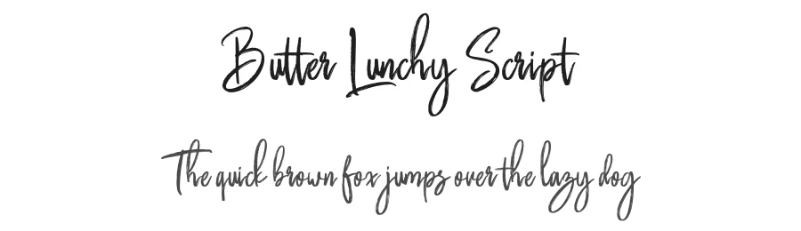 Butter Lunchy Script by Ferry Hadriyan (fey design) — Script Handwritten Font