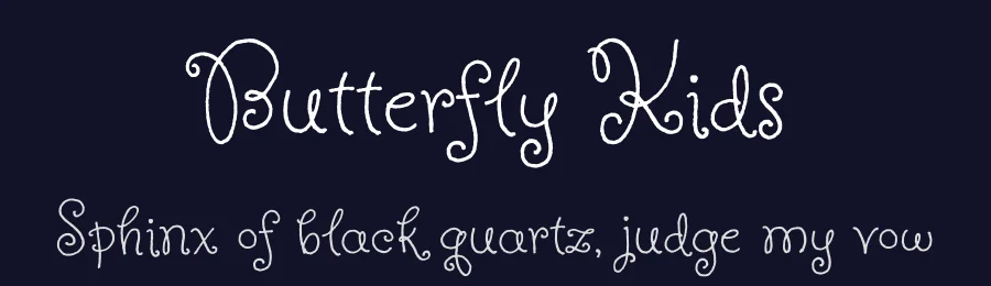Butterfly Kids — Script Handwritten Font — thumbnail 2