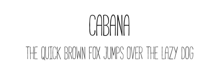 Cabana by Adrien Coquet — Script Handwritten Font
