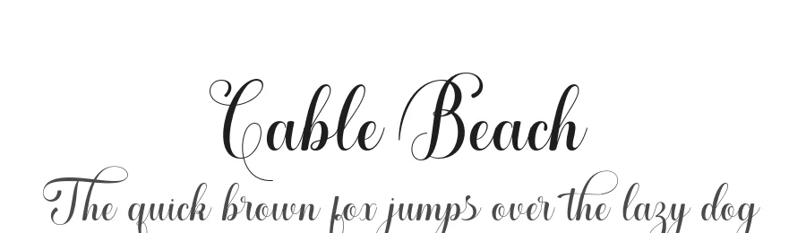 Cable Beach by Gatype — Script Handwritten Font