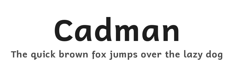 Cadman by Paul James MIller — Sans Serif Font