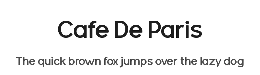 Cafe De Paris — Script Handwritten Font