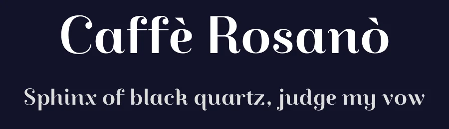 Caffè Rosanò — Sans Serif Font — thumbnail 2