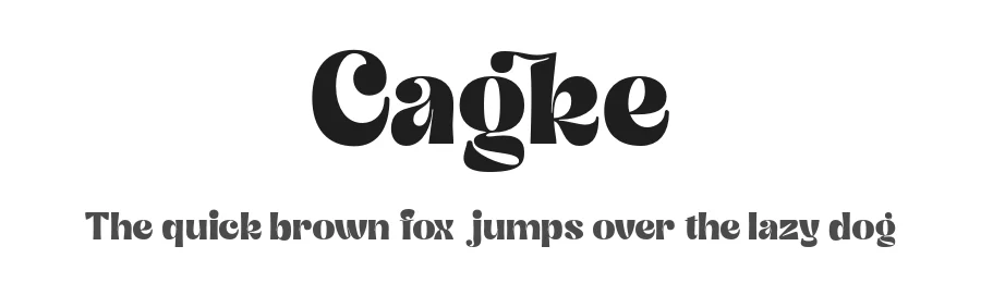 Cagke by Ardyana Putra โ Serif Font