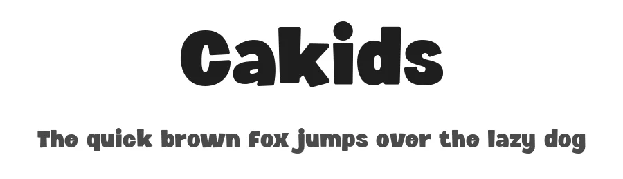 Cakids by Aswangga — Display Font