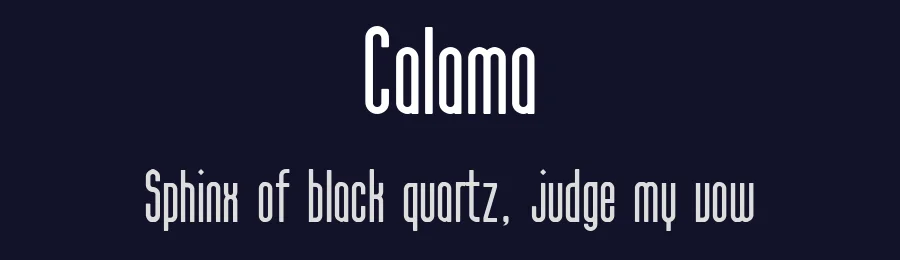 Calama by Ben Karamyan — Sans Serif Font — thumbnail 2