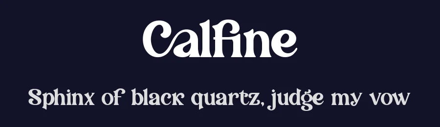 Calfine by Ronny Studio — Serif Font — thumbnail 2