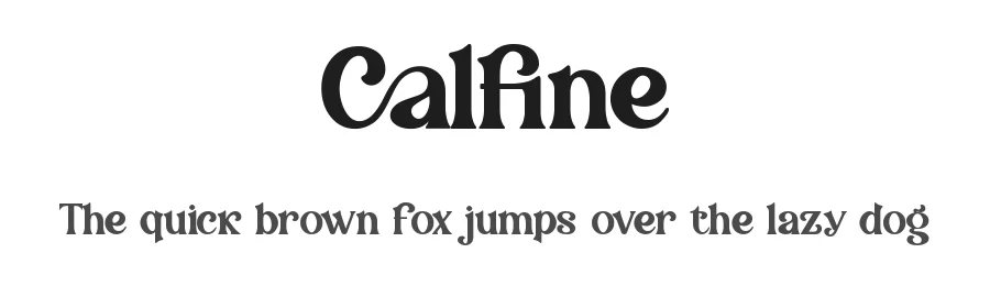Calfine by Ronny Studio — Serif Font