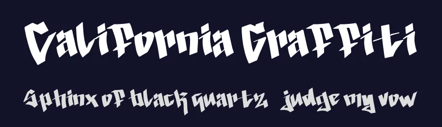 California Graffiti — Script Handwritten Font — thumbnail 2