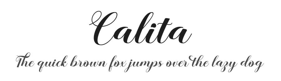 Calita by Khaidir — Script Handwritten Font