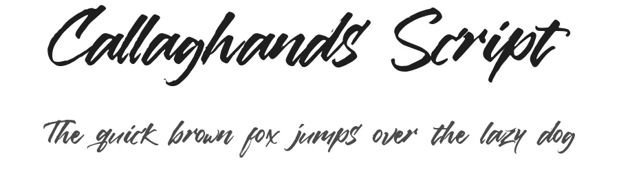 Callaghands Script by Mas Anis β Script Handwritten Font