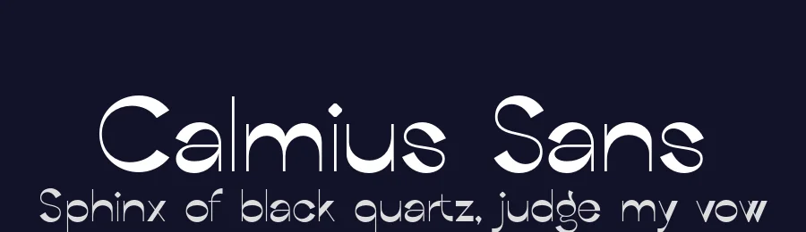 Calmius Sans by Andriy Dykun (NREY) — Sans Serif Font — thumbnail 2